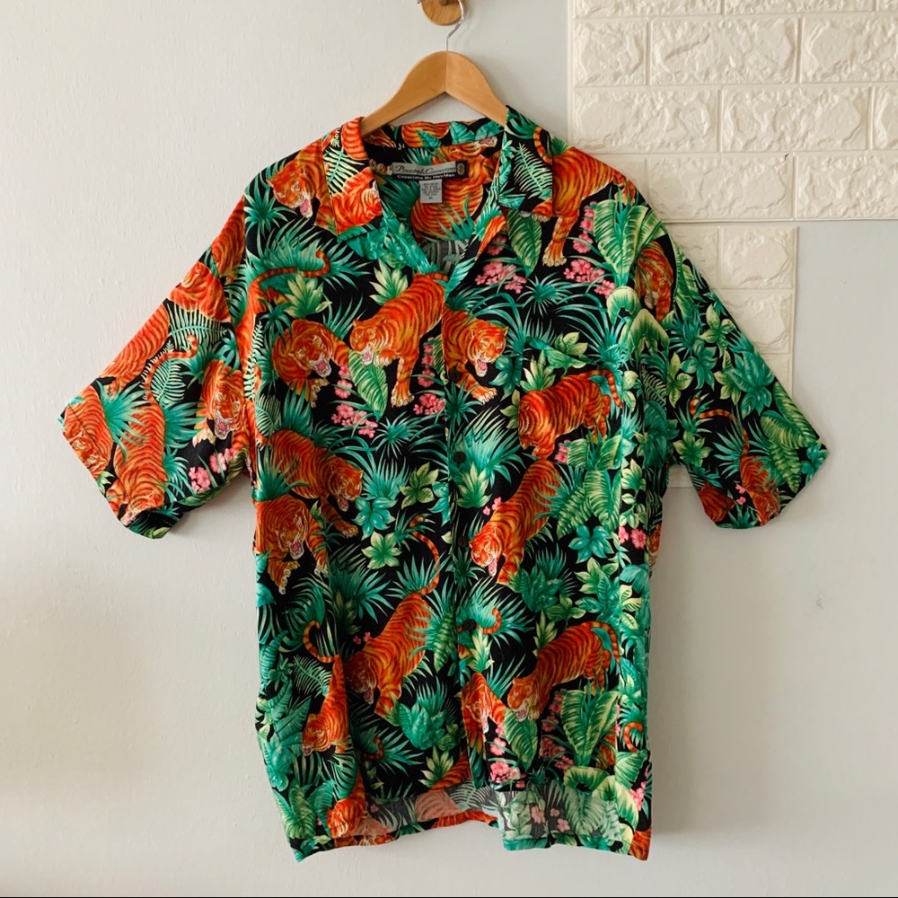 Pineapple Connection tiger hawaiian shirt